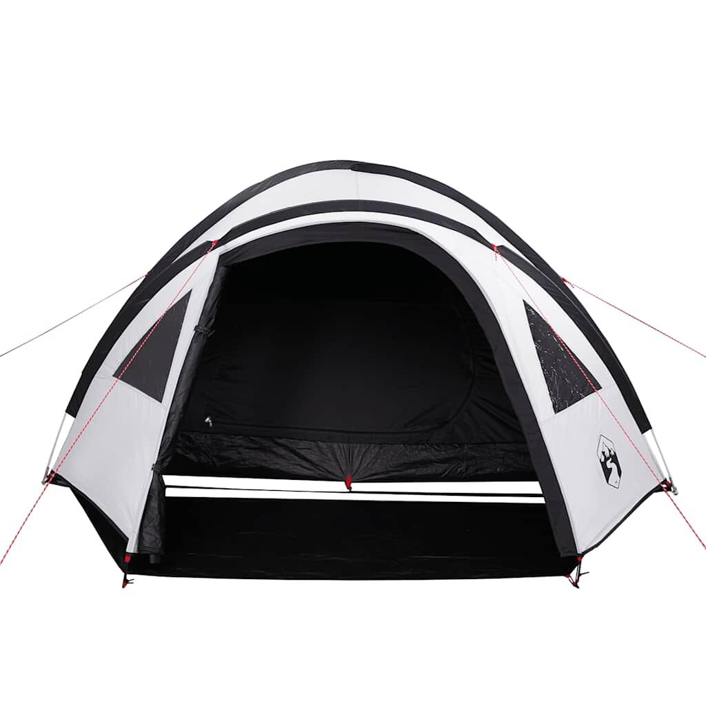 Tienda cúpula VidaXL para 4 personas, blanca blackout 5/7