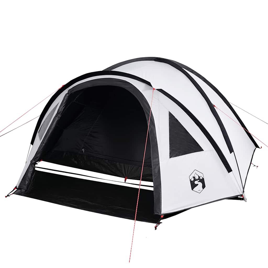 Tienda cúpula VidaXL para 4 personas, blanca blackout 4/7