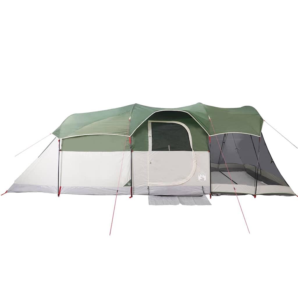 Tente tunnel VidaXL 8 personnes imperméable verte 7/7