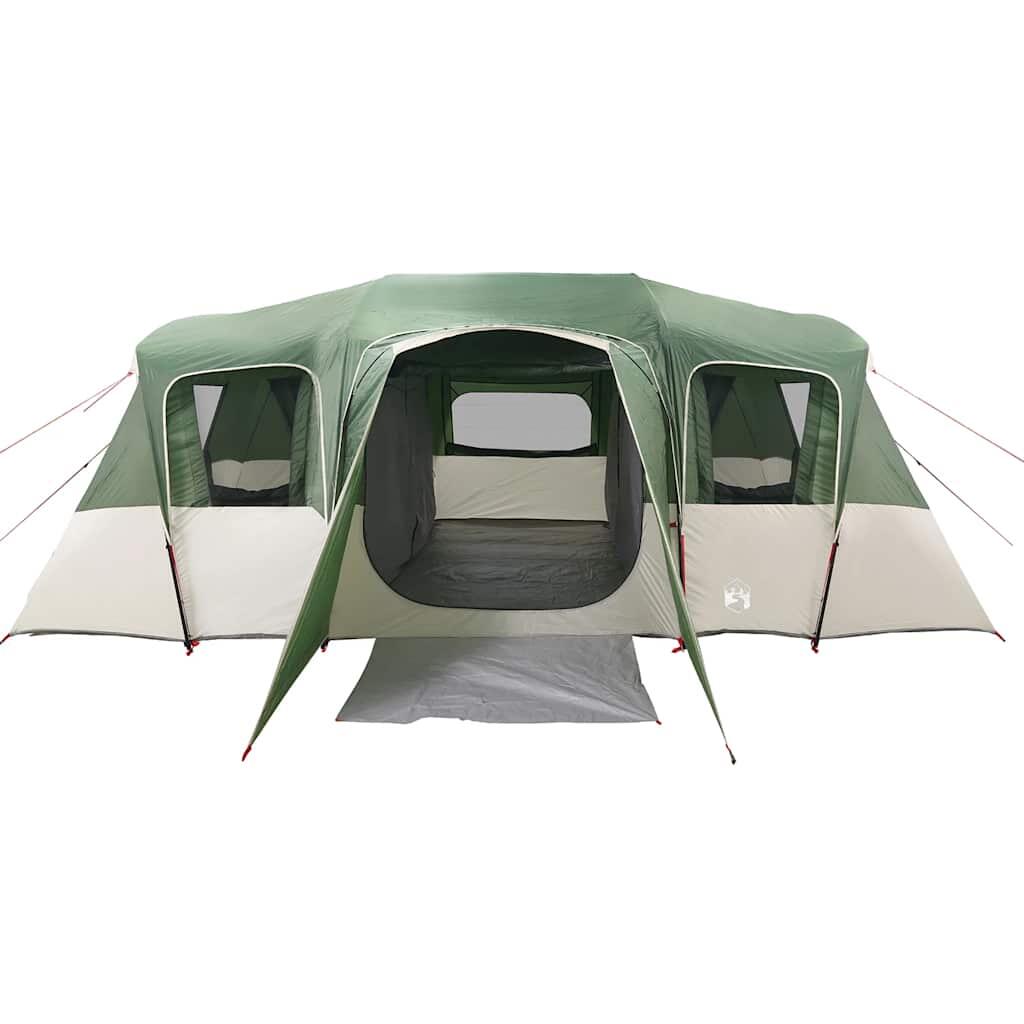 Tente tunnel VidaXL 16 personnes imperméable verte 7/7
