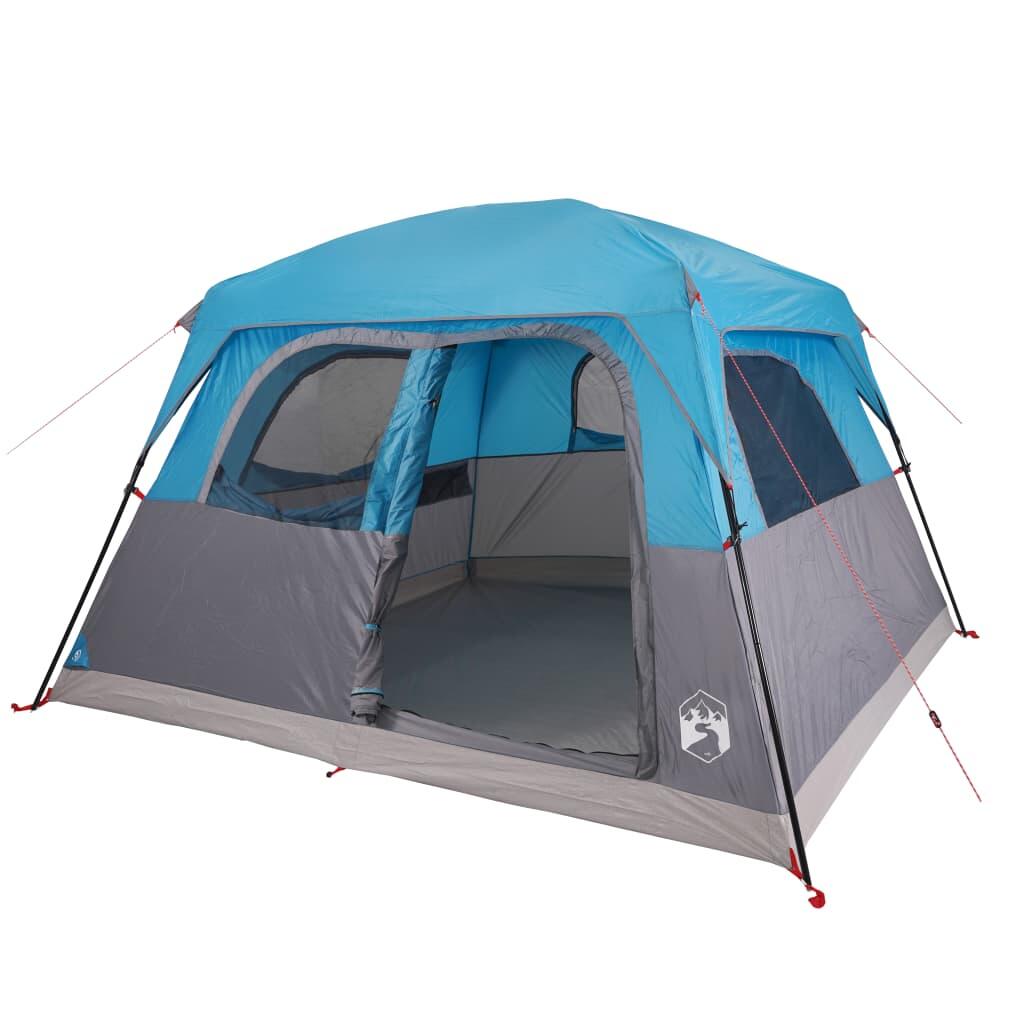 Tienda familiar VidaXL 6 personas impermeable azul 5/7