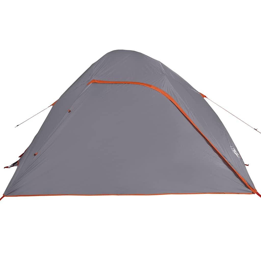 Tente dôme VidaXL 4 personnes imperméable grise 7/7