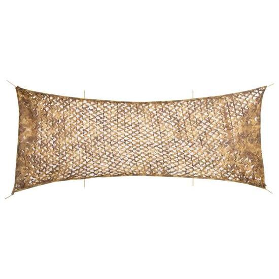 Filet de camouflage VidaXL avec sac 721 x 294 cm couleur sable