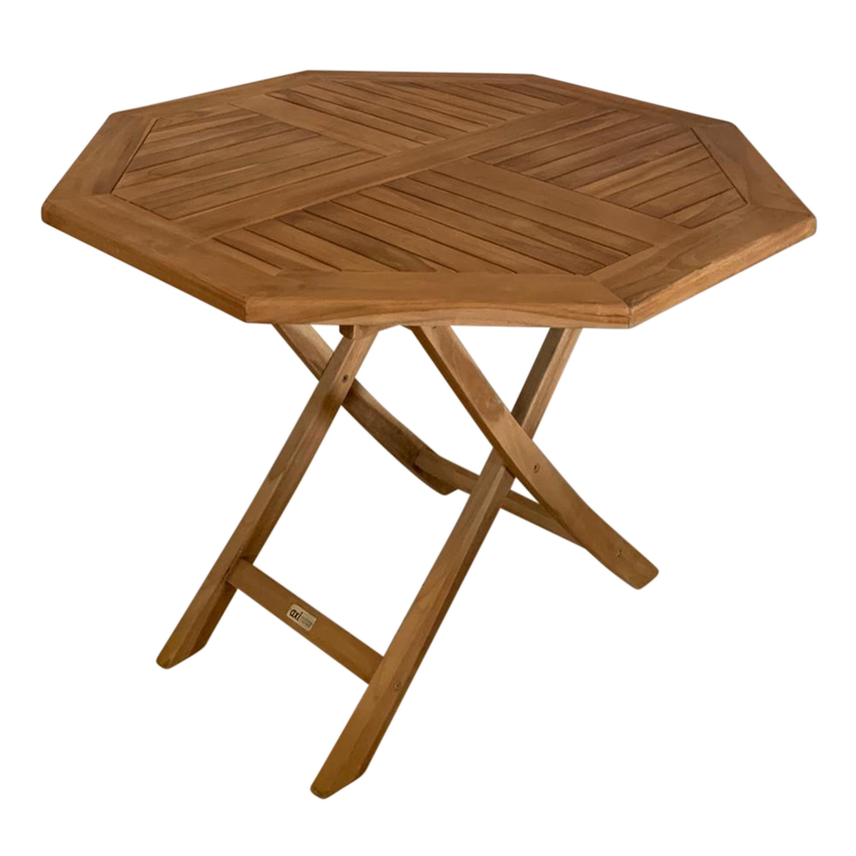 Table de jardin en Teck - AXI Sana - Pliable - 100 x 100 x 75 cm 2/4