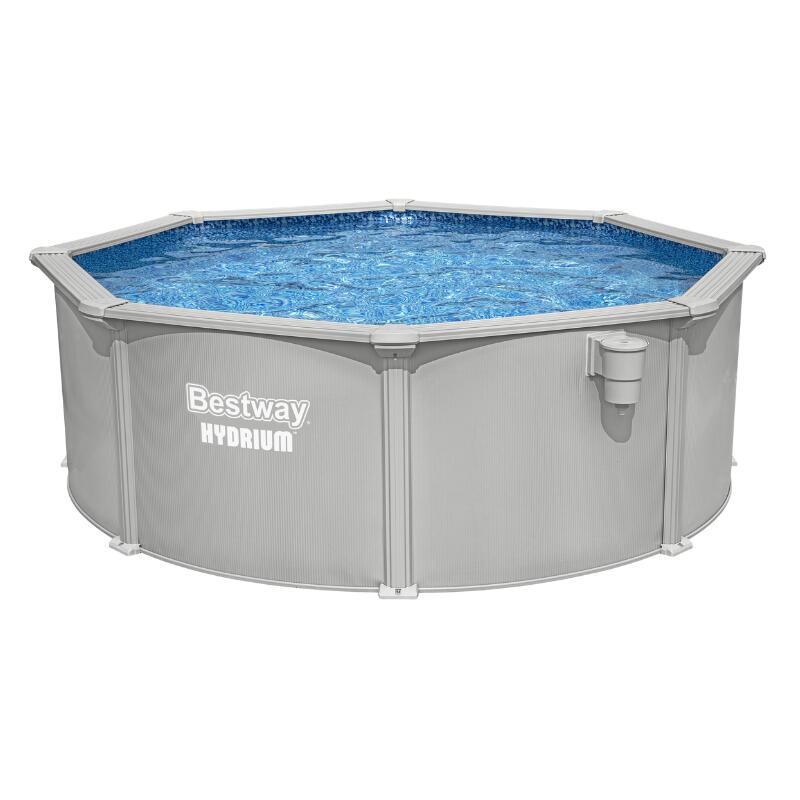 Bestway Piscine acier ronde Bestway Hydrium 366 x 122 cm gris clair 1/7