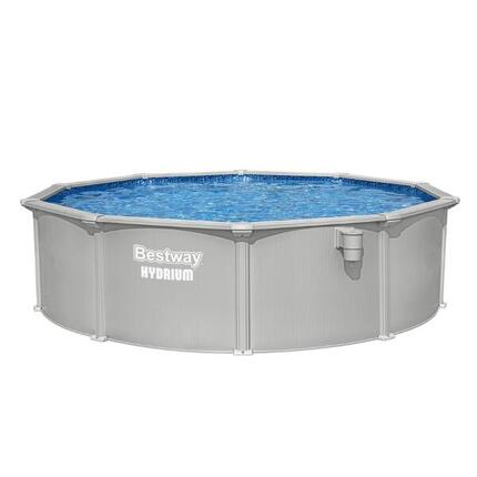Bestway Piscine acier ronde Bestway Hydrium 457 x 122 cm gris clair