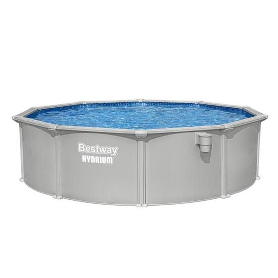Bestway Piscine acier ronde Bestway Hydrium 457 x 122 cm gris clair