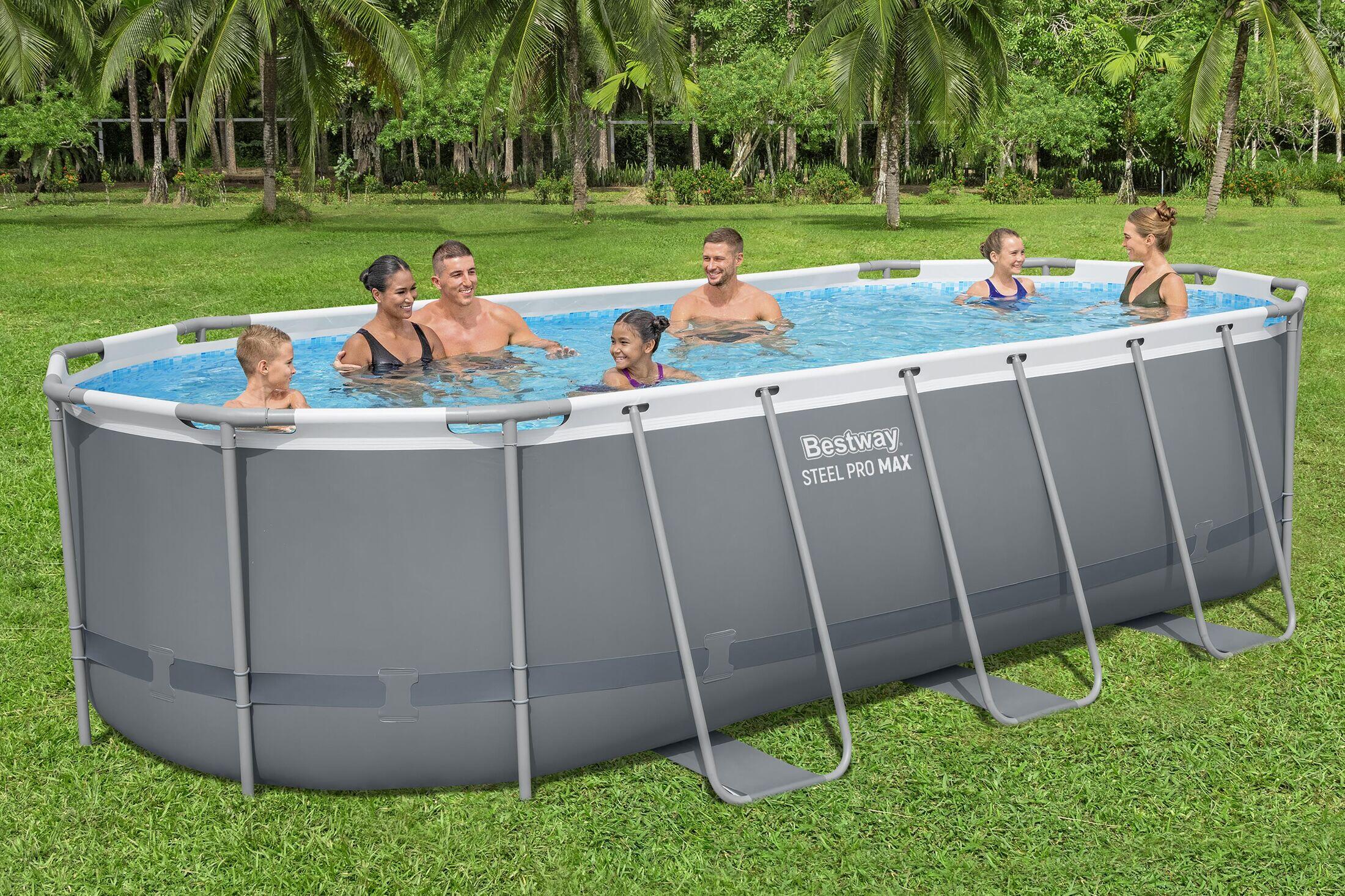 Bestway 5611K-7 Piscina base fuori terra Steel Pro Max da 549x274x122 cm 5/7