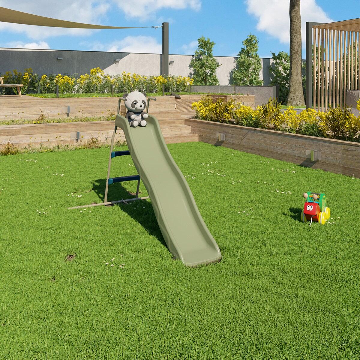 Toboggan vert pale 1,73 m 3 8 ans 2/5