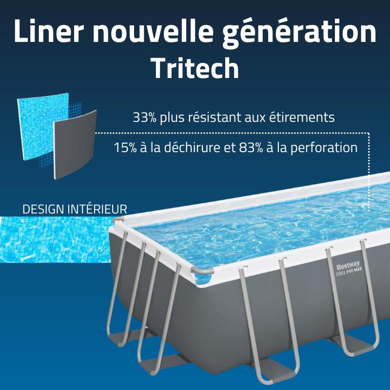 Piscina Bestway Steel Pro Max  488 x 244 x 122 cm Filtro Areia de 3.596 l/h 5/7