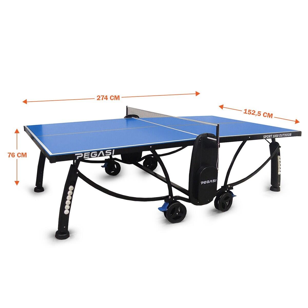 Table de tennis de table pegasi 1000 bleu extérieur 4/5