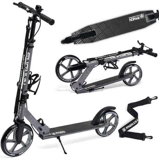 Hulajnoga Składana Raven Nardas 230/200mm z hamulcem dzwonkiem uchwytem na bidon