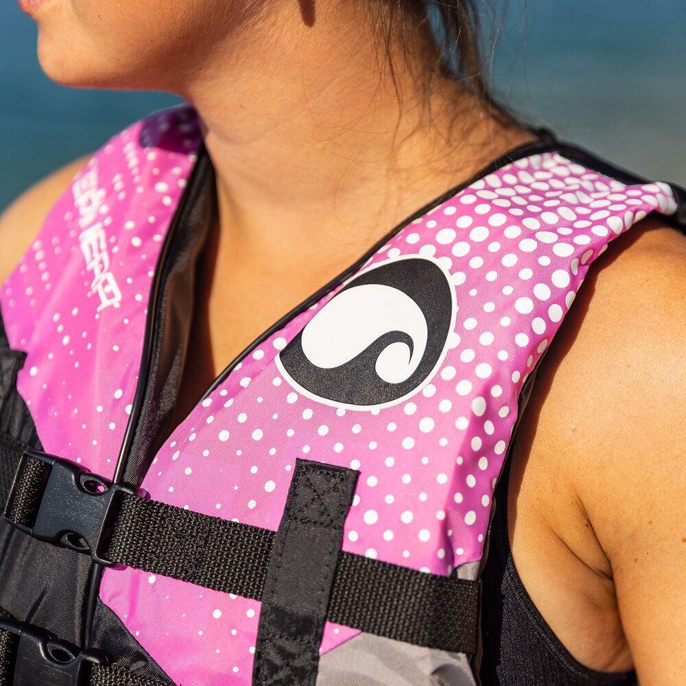 Spinera Deluxe Vrouw Nylon 50N zwemvest zwart en roze 4/7