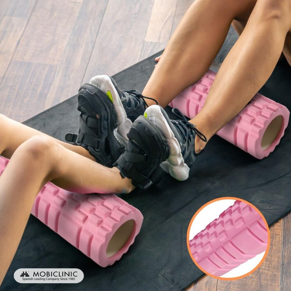Rouleau De Massage En Mousse EVA Rose – 30 X 9,5 Cm, Pour Fascias, Pilates Et Yoga, Supporte 200 Kg