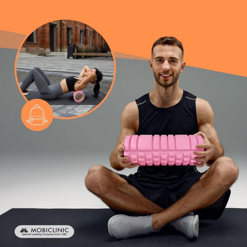 Rouleau massage Léger Prévient les blessures Rose Foam Roller FitRoller 5/7