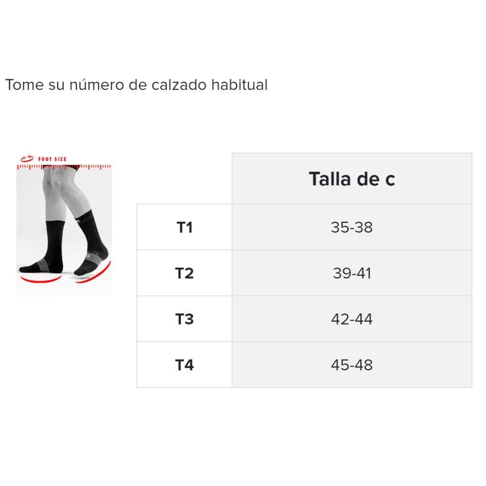 Calcetines Mid Compression V2.0 running Negro Compressport 3/4