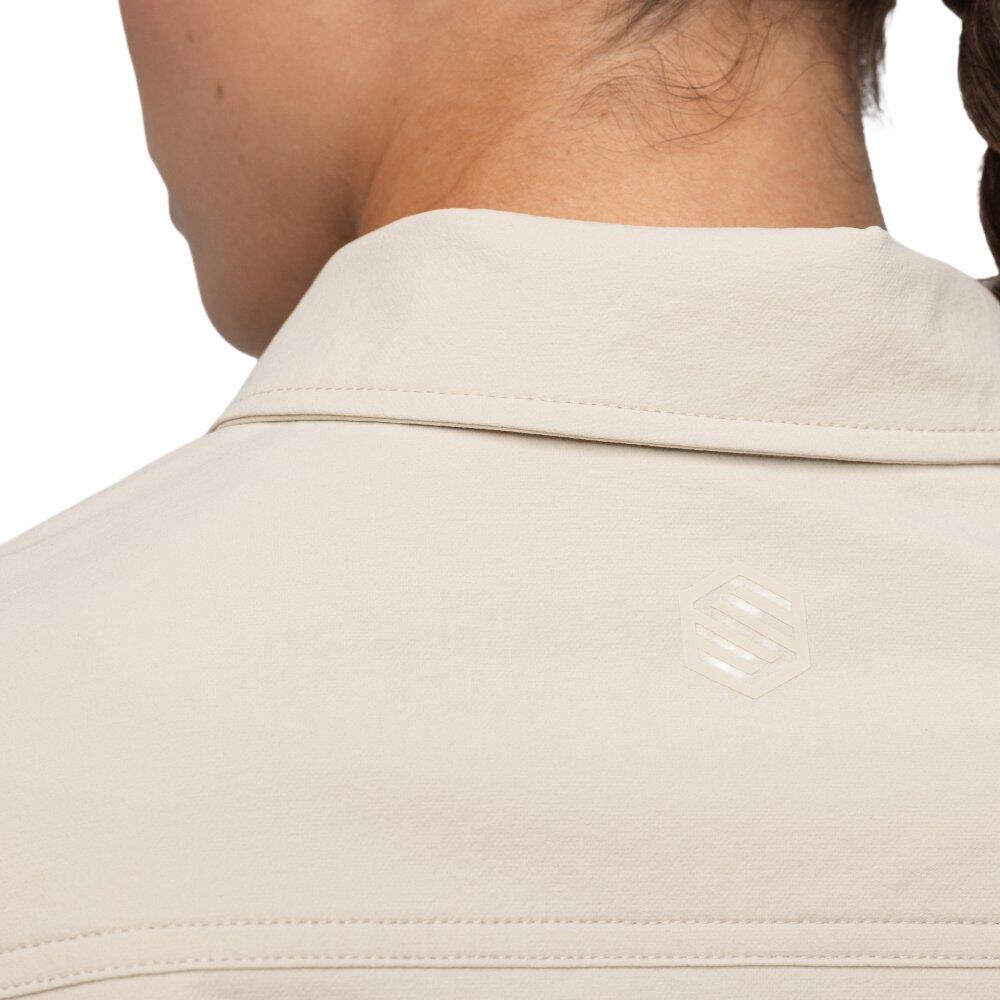 Maglia overshirt estiva da ciclismo gravel da donna Emberly Beige Beige 5/7