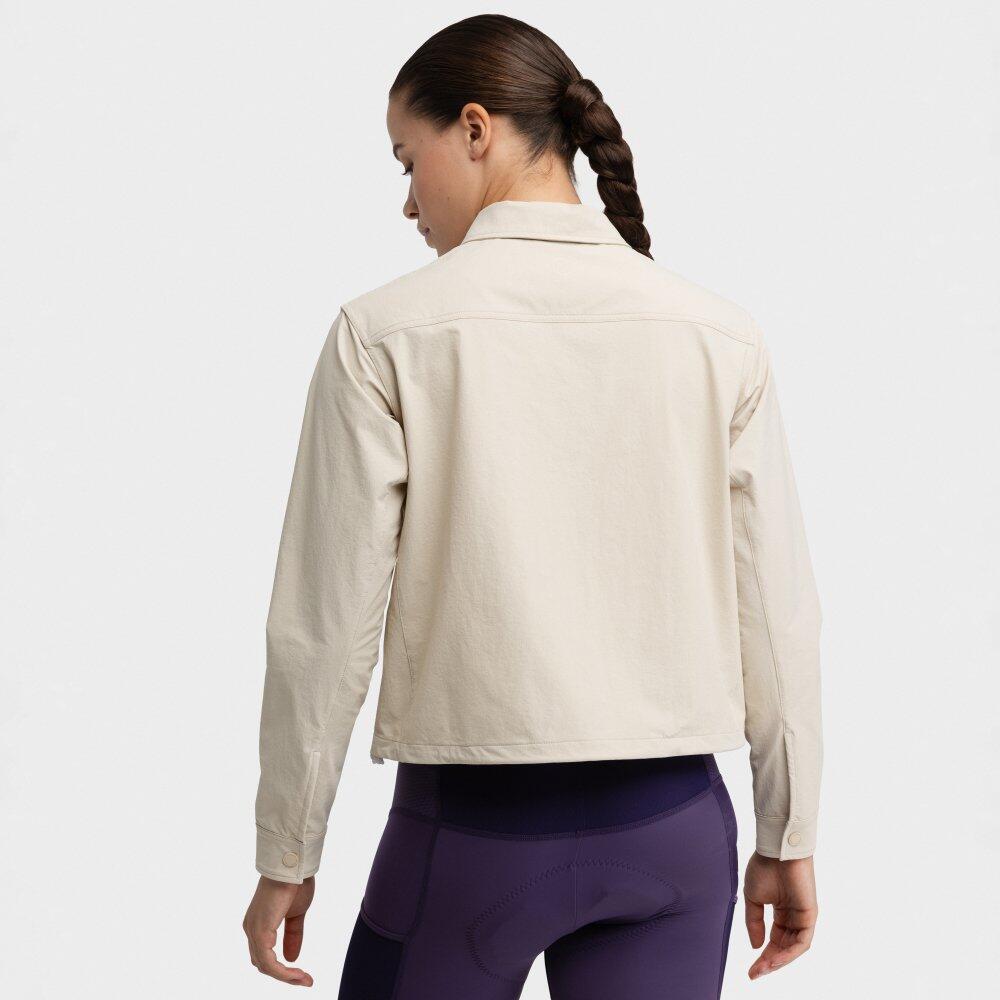 Maglia overshirt estiva da ciclismo gravel da donna Emberly Beige Beige 6/7