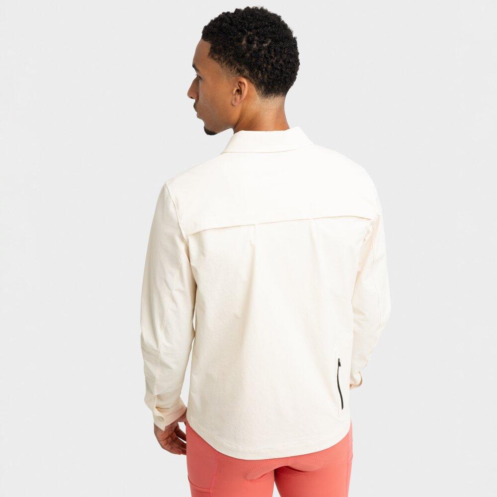 Maglia overshirt estiva da ciclismo gravel da uomo Stoneway Stone Bianco 6/7