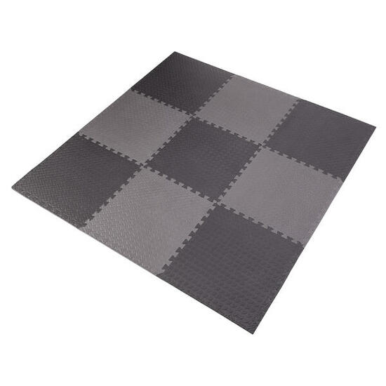 Mata puzzle - Zestaw 9 szt. - 12 mm - Ciemnoszary