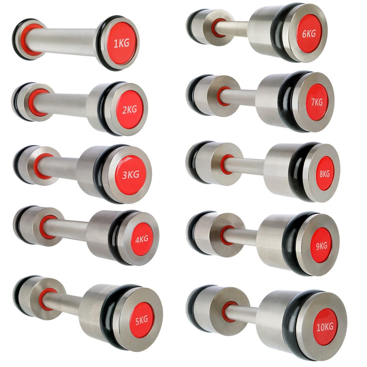 Chrom Kurzhantel Set - 2 x 9 kg 2/7