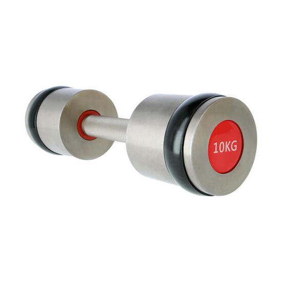 Set d'haltères chromés - 2 x 10 kg