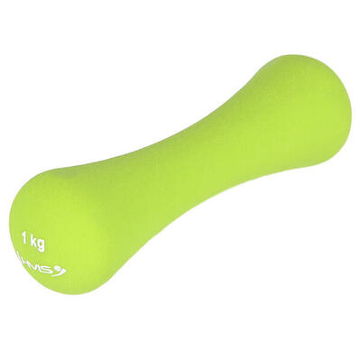 Gietijzeren dumbbell met neopreen coating - 1 kg