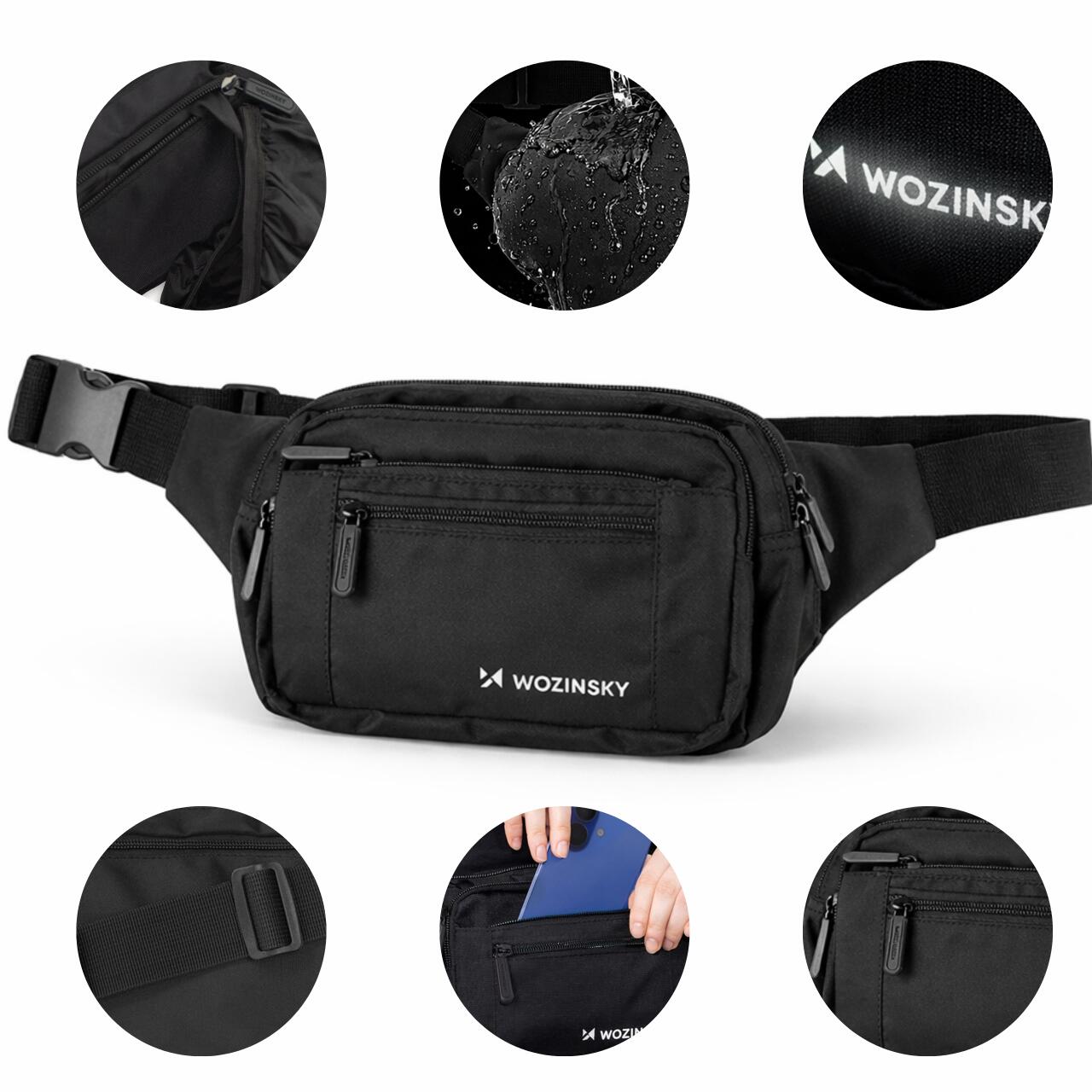 Bauchtasche Lauftasche Wasserdichte Wozinsky 7/7