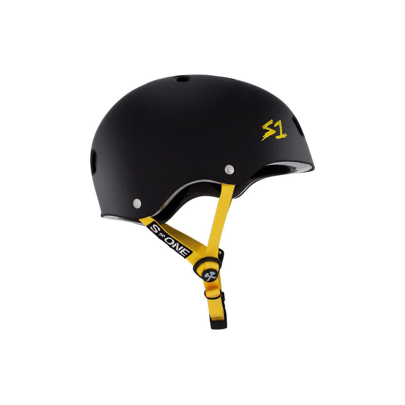 Protecții - Cască Lifer Negru Mat Curele Galbene - XL - S One