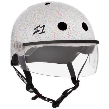 Casque Lifer - Visière - Blanc pailletér - Taille XL - S ONE