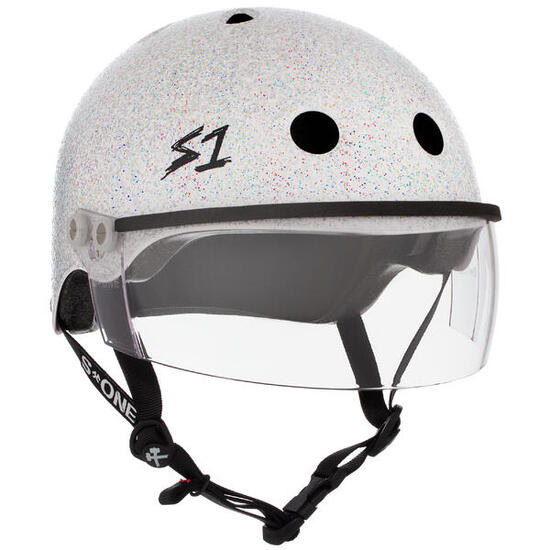 Casque Lifer - Visière - Blanc pailletér - Taille XL - S ONE