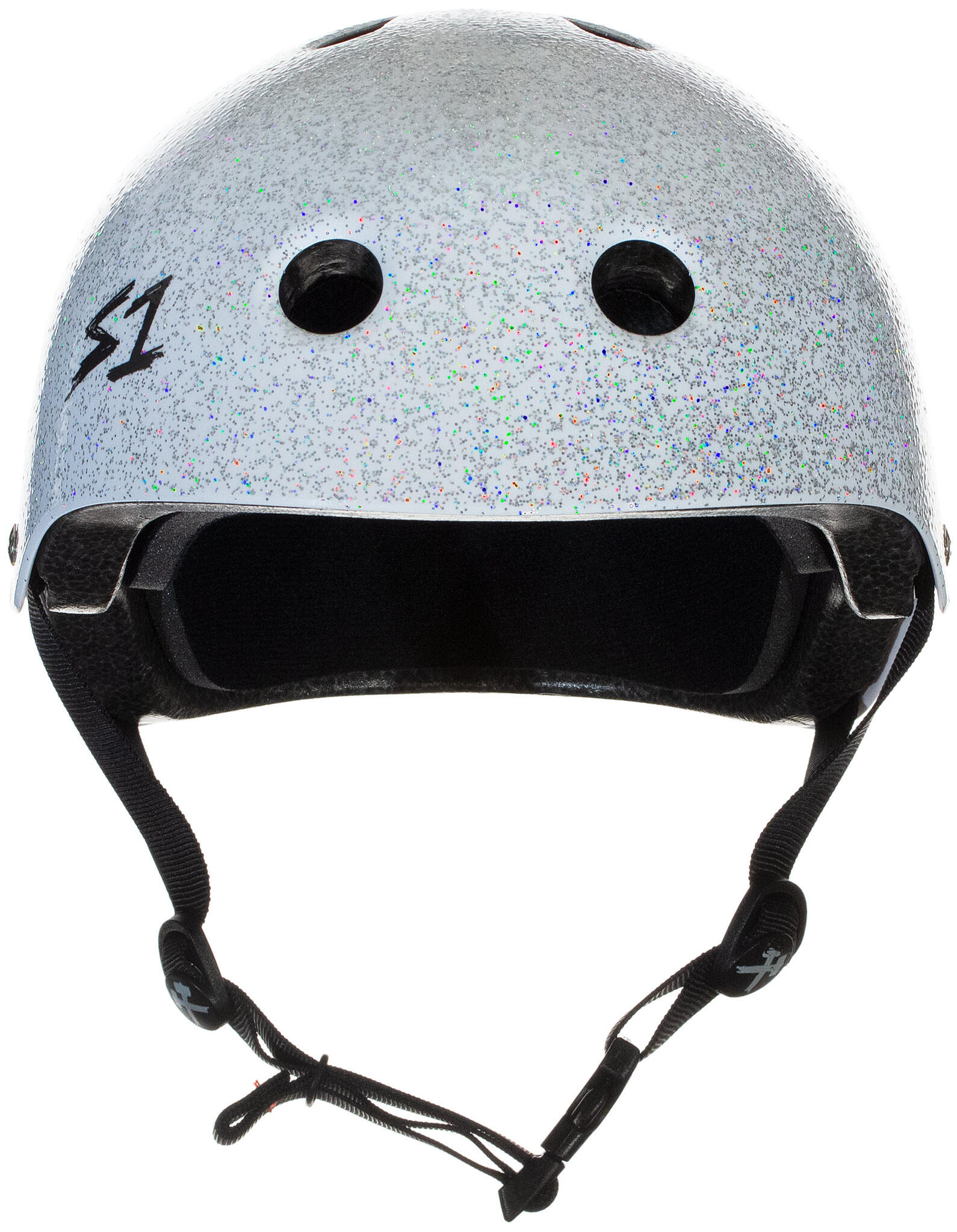 Casque Lifer - Blanc Brillant Pailleté - Taille M - S ONE 3/3