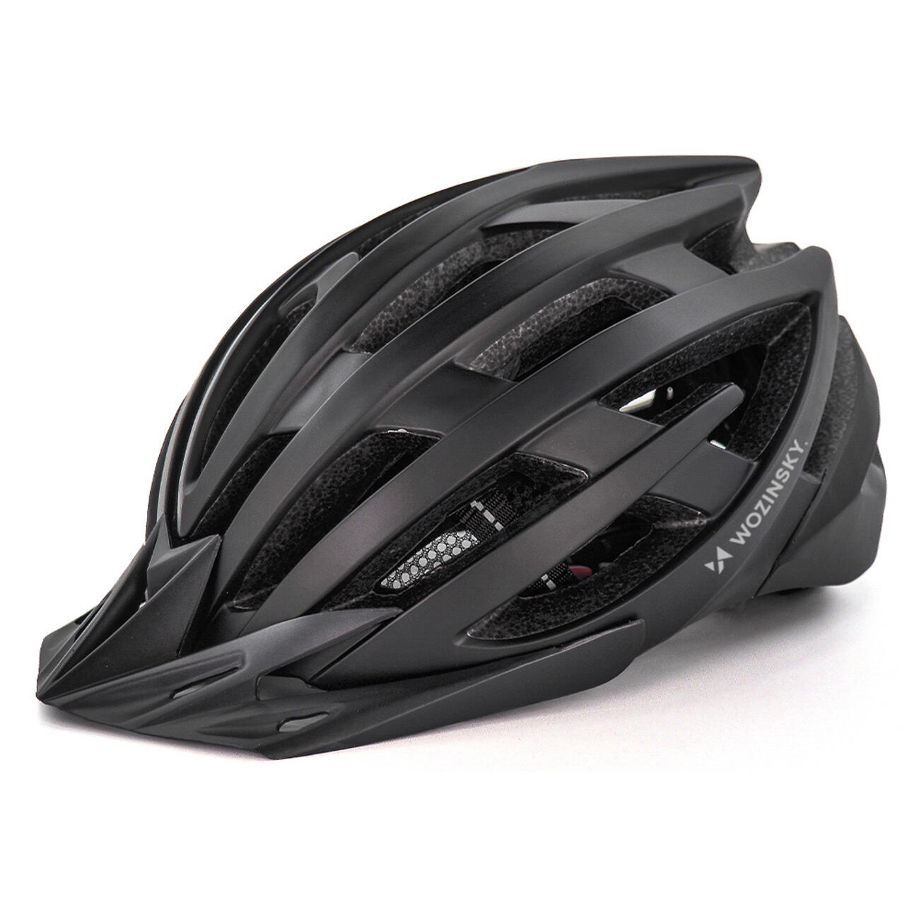 Capacete de bicicleta todo-o-terreno com viseira amovível e luz USB WOZINSKY 3/7