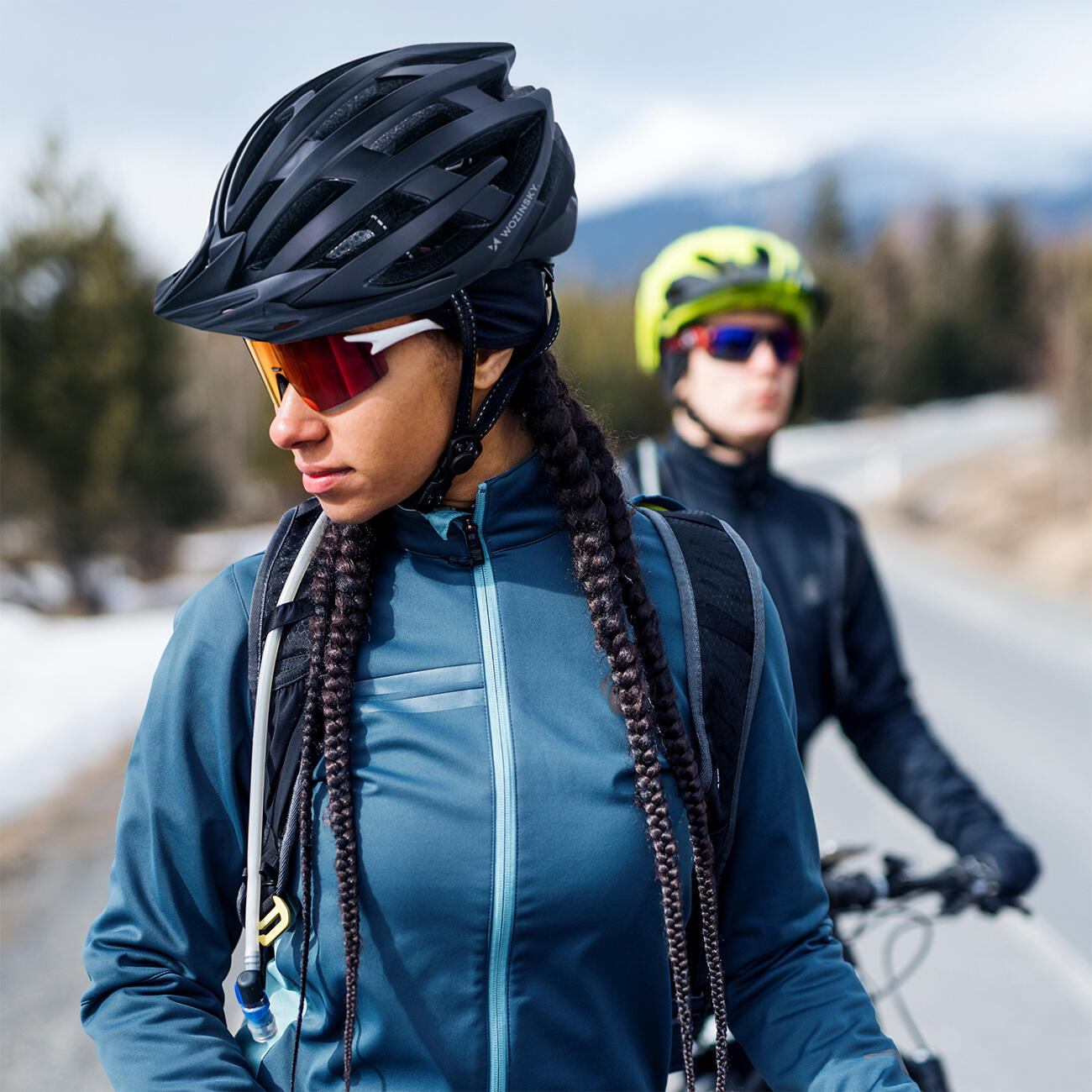 Fahrradhelm Wozinsky mit abnehmbarem visier und USB-licht 7/7