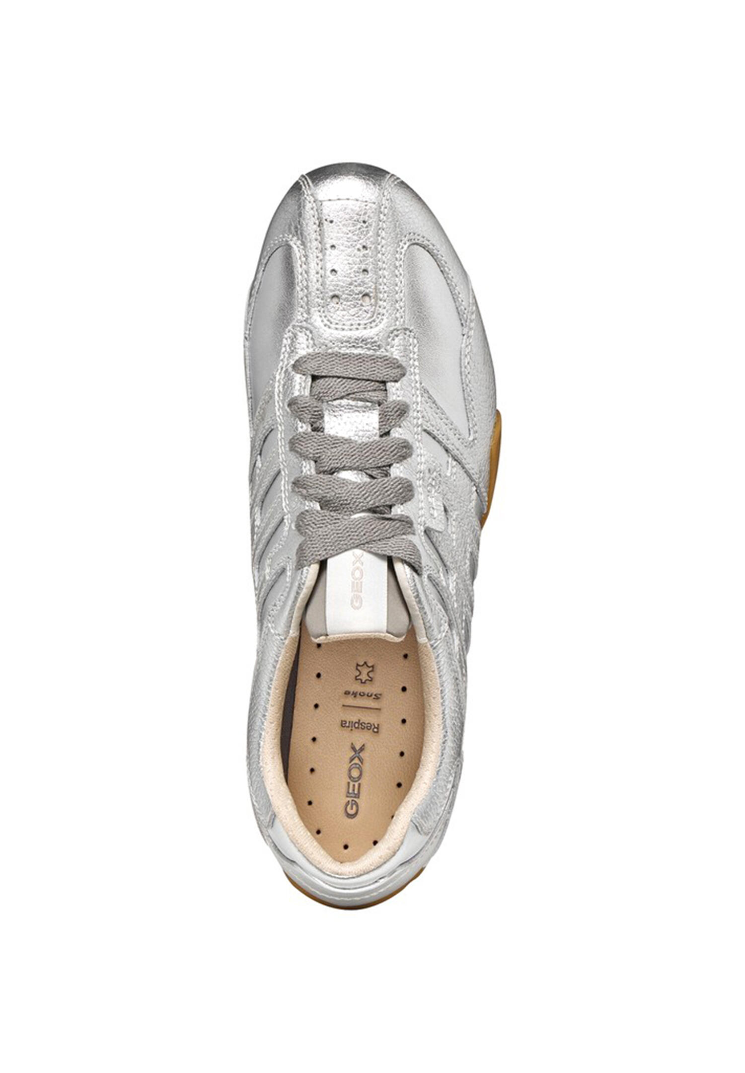 Geox Damen Sneaker D Snake Original D65B0A 0BNCR C1007 Silver 4/6