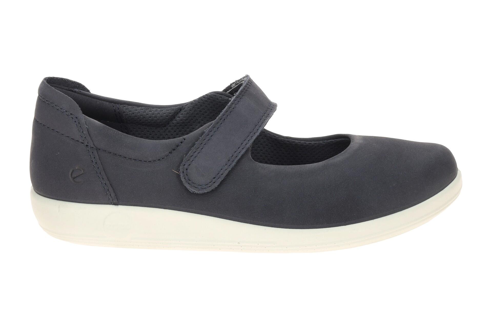 Ecco Soft 2 Schuhe Mary-Jane Ballerina blau 207503 2/7