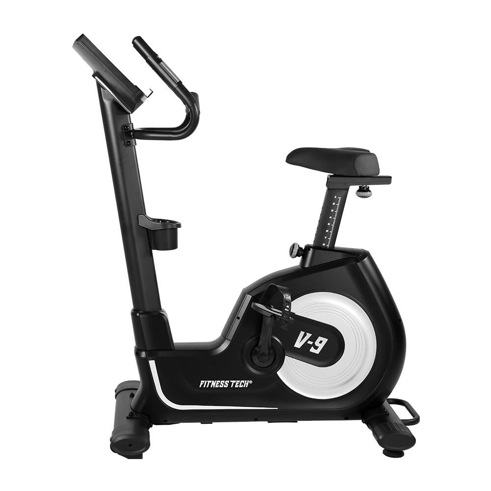 Bicicleta estática V-9 Pro Series Fitness Tech com ecrã tátil HD de 15,6“ 2/5