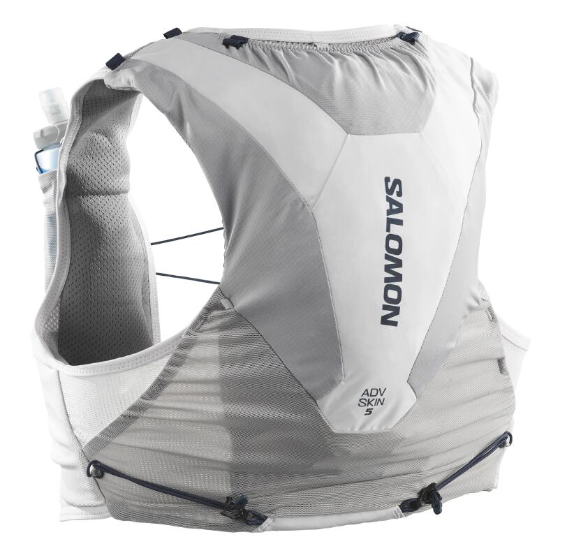 Veste d'hydratation Salomon ADV Skin 5 - Sac trail 5L stable et performant Gris 2/4