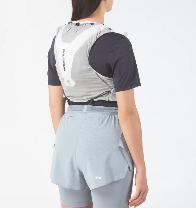 Veste d'hydratation Salomon ADV Skin 5 - Sac trail 5L stable et performant Gris 4/4