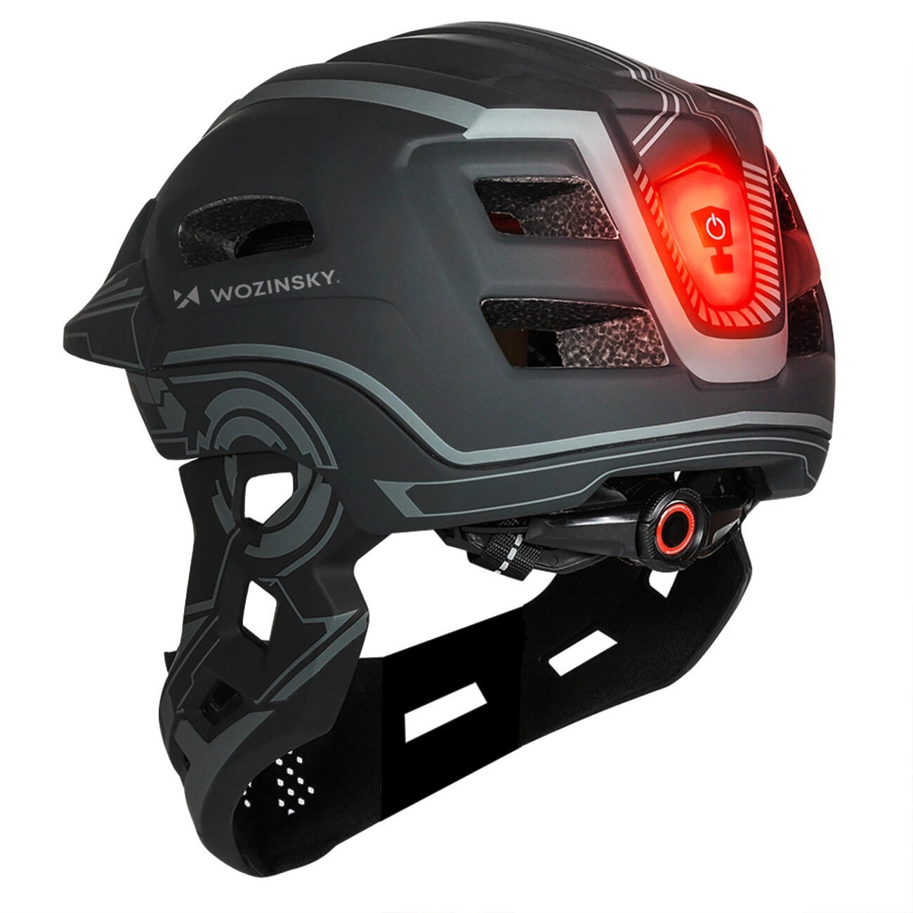 Kinderhelm Fullface Fahrradhelm für Kinder Kinnschutz Wozinsky 3/7