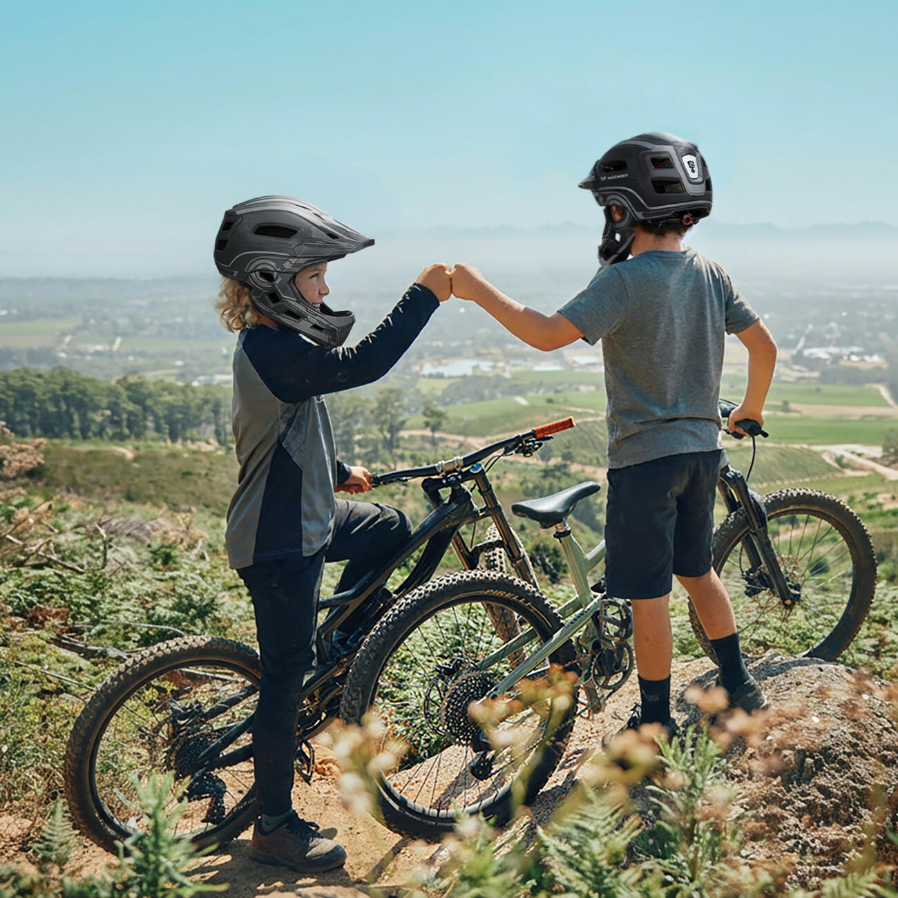 Kinderhelm Fullface Fahrradhelm für Kinder Kinnschutz Wozinsky 7/7