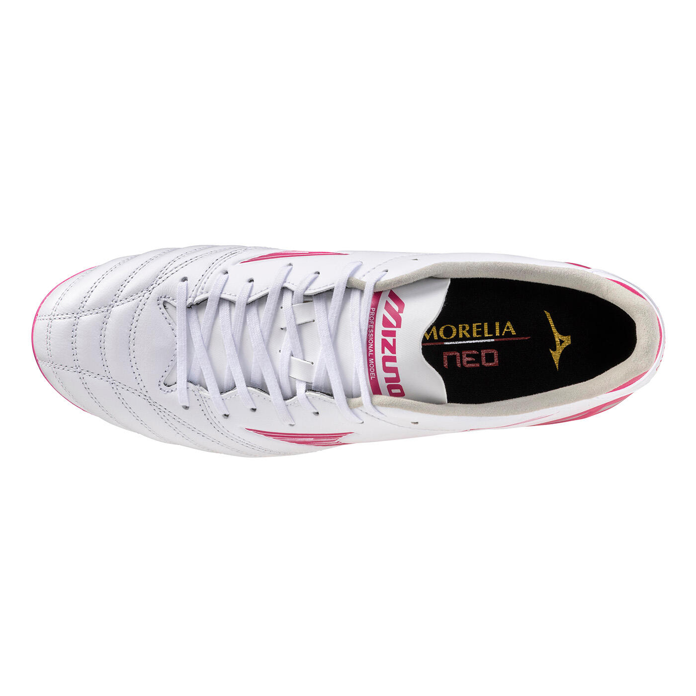 Mizuno Morelia Neo Iv Pro Voetbalschoenen Wit En Fuchsia 4/5