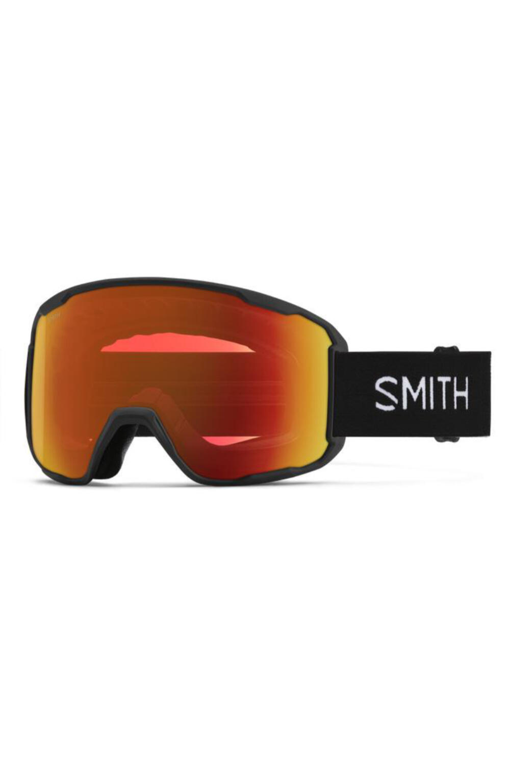 Smith Preview Snow Goggles - Black with Red Mirror Lens 1/4