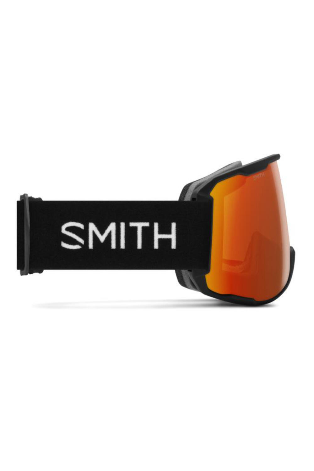 Smith Preview Snow Goggles - Black with Red Mirror Lens 3/4