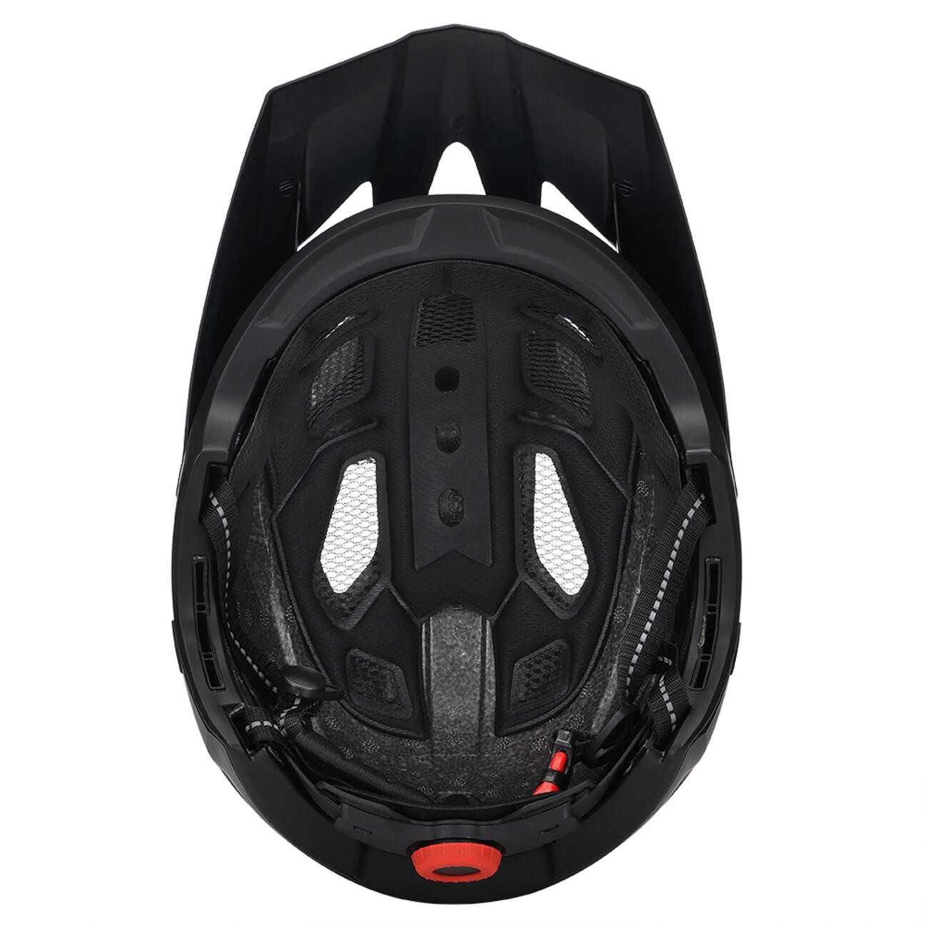 Wozinsky Fullface-Fahrradhelm L, schwarz, leicht, mit abnehmbarem Kinnschutz 3/7