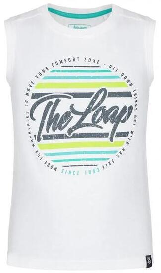 Débardeur enfant Loap Bafr 100% coton blanc