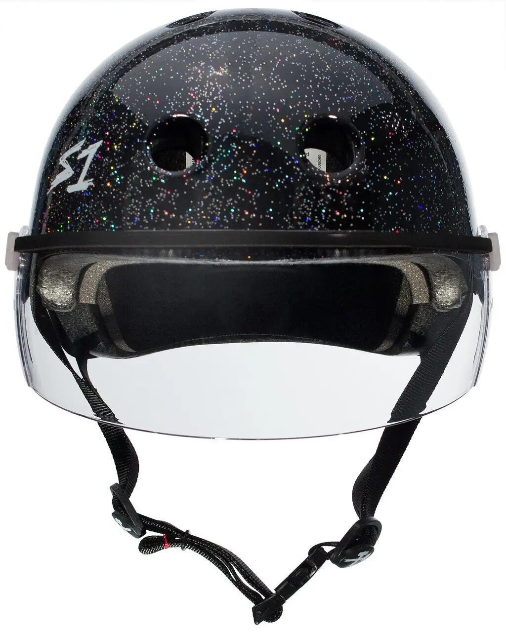 Ochrona - Kask Lifer Visor Czarny Połysk Brokat - XL - S One 3/4