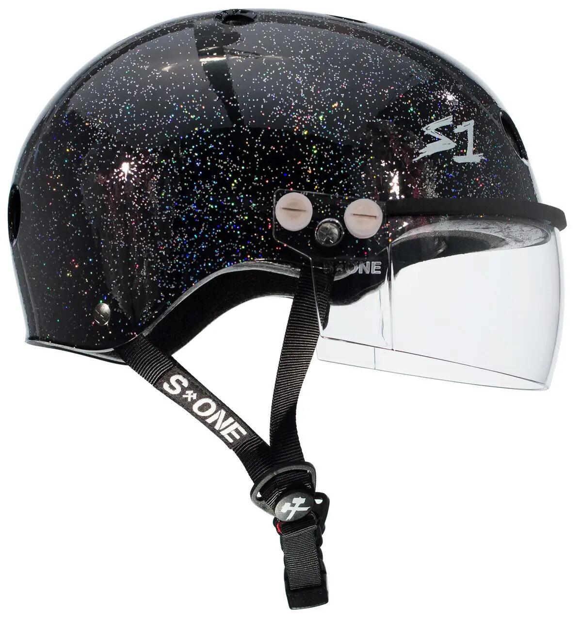 Ochrona - Kask Lifer Visor Czarny Połysk Brokat - XL - S One 2/4