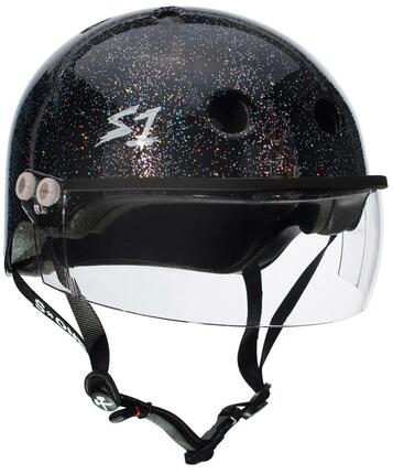 Schutzausrüstung - Helm Lifer Visier Schwarz Glanz Glitzer - XL - S One