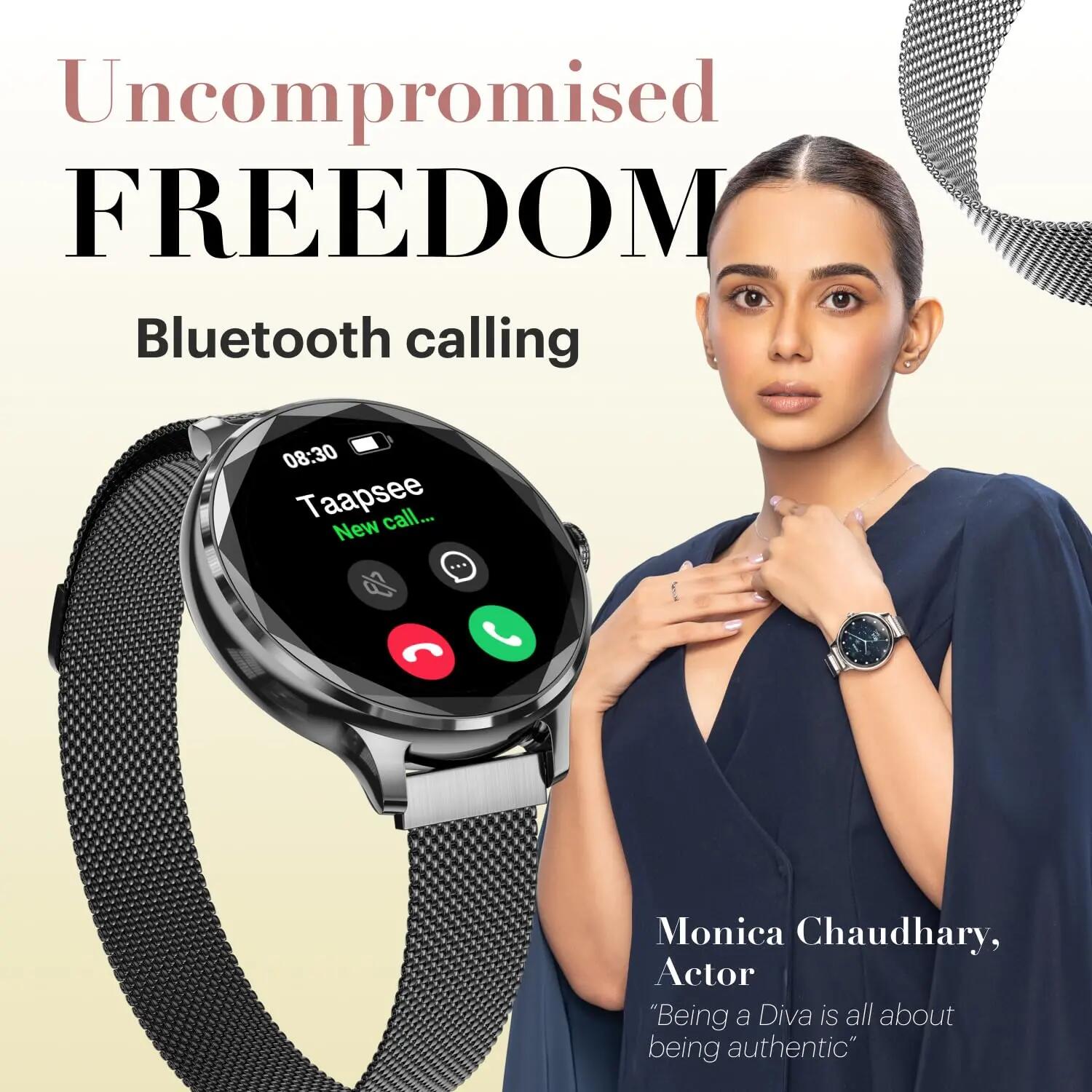 Relógio Smartwatch NOISE Diva Rosa Metálico 5/6